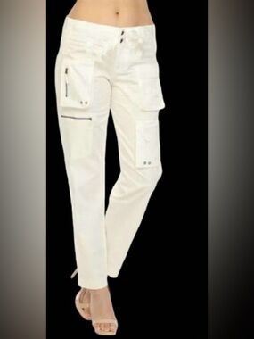 Johnny Was | Pete & Greta Tyla Cargo Pants | Cream dress pants NWT 0 & 4